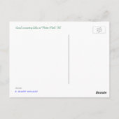 Winter Park, FL Canal Briefkaart (Achterkant)