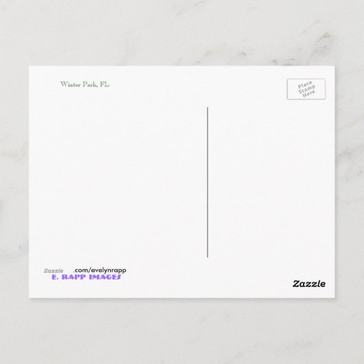 Winter Park, Florida Briefkaart (Achterkant)