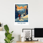 Winter Park Poster Colorado Ski Print 1 (Thuiskantoor)