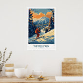 Winter Park Poster Colorado Ski Print 1 (Keuken)
