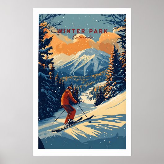 Winter Park Print Colorado 1 (Voorkant)