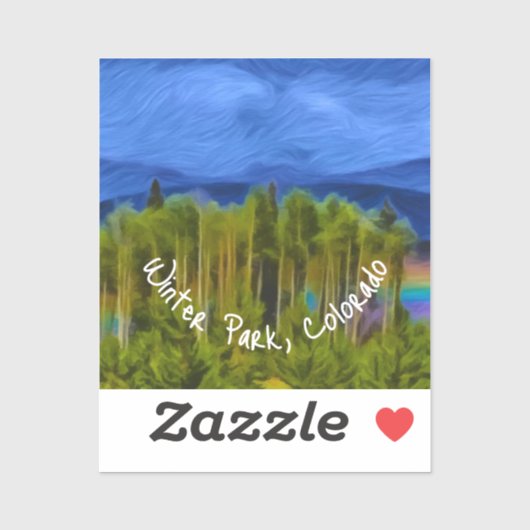 Winter Park Rainbow Patch Sticker (Vel)