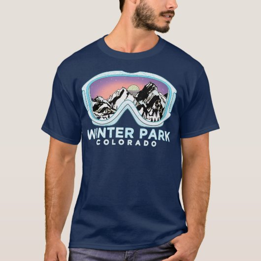 Winter Park Ski Design Winter Park CO Skien T-shirt (Voorkant)