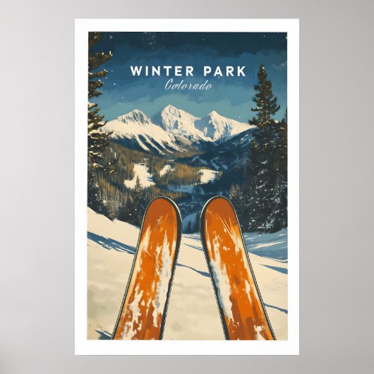 Winter Park Ski Poster - Colorado 1 (Voorkant)