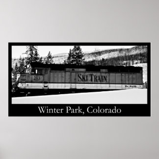 Winter Park Ski Train Poster