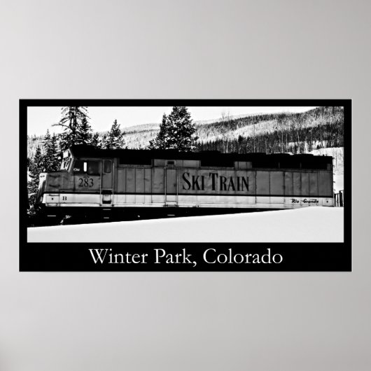Winter Park Ski Train Poster (Voorkant)