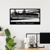 Winter Park Ski Train Poster (Thuiskantoor)