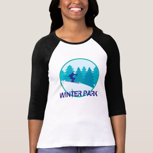 Winter Park Skier T-shirt (Voorkant)