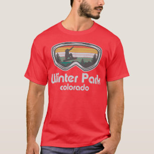 Winter Park Snowboarding Retro Colorado Snowboard T-shirt