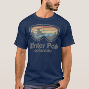 Winter Park Snowboarding Retro Colorado Snowboard T-shirt