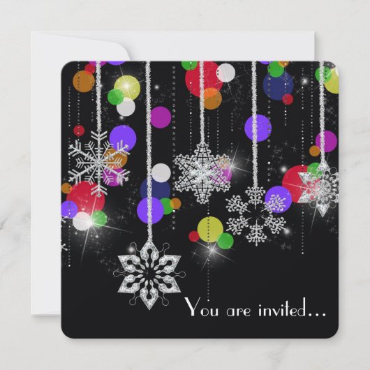 Winter Party Plannen Kaart (Voorkant)