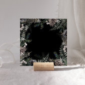 Winter Pastel Elegante Vierkante Open Huis Kaart