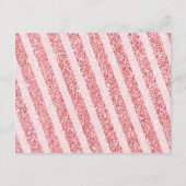 Winter Pastel Pink Snowflake Sleigh Advice For Mom Informatiekaartje (Achterkant)