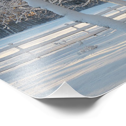 Winter Pasture Photo Print Foto Afdruk (Hoek)