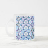 Winter patchwork ster matglas koffiemok (Links)