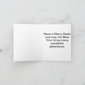 Winter Path Christmas card Feestdagen Kaart (Binnen)