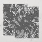 Winter Patroon 4 Briefkaart (Voorkant / Achterkant)