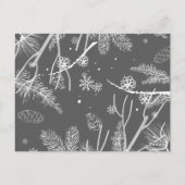 Winter Patroon 4 Briefkaart (Achterkant)