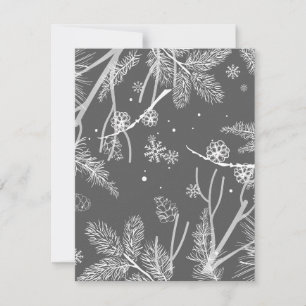 Winter Patroon 4 Notitiekaartje