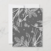Winter Patroon 4 Notitiekaartje (Achterkant)