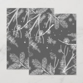 Winter Patroon 4 Notitiekaartje (Voorkant / Achterkant)