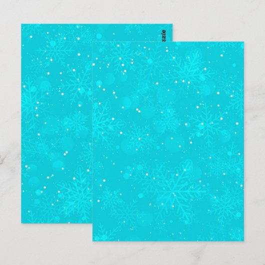 Winter Patroon 5 Briefkaart (Voorkant / Achterkant)