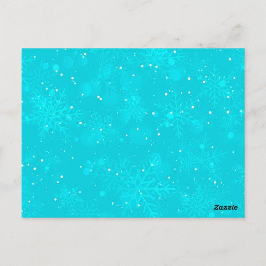 Winter Patroon 5 Briefkaart (Achterkant)