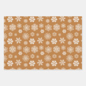 Winter Patroon Wrapping Papier Flat Sheet Set van Inpakpapier Vel (Voorkant 3)