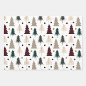 Winter Patroon Wrapping Papier Flat Sheet Set van Inpakpapier Vel (Voorkant)