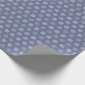 Winter Pattern Blue en White Snowflakes Cadeaupapier (Hoek)