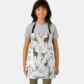 Winter Pattern Deer And Fir Needles Schort (Insitu)