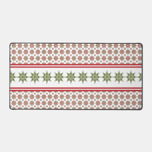 Winter Pattern Snowflake Theme Holiday Kerstmis Bureaumat