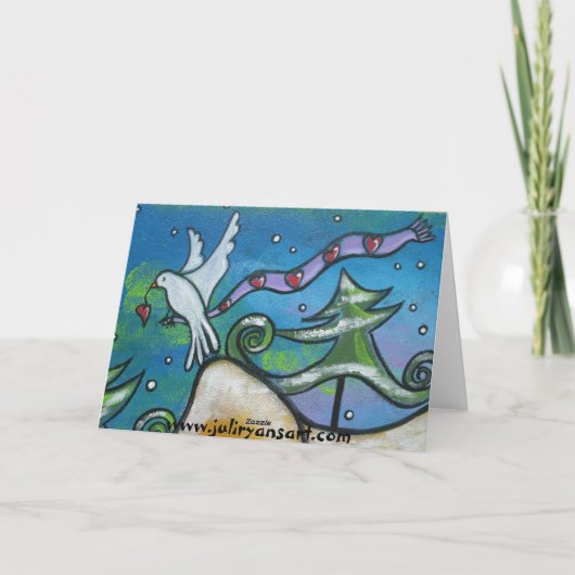 Winter Peace Christmas Kaart (Achterkant)