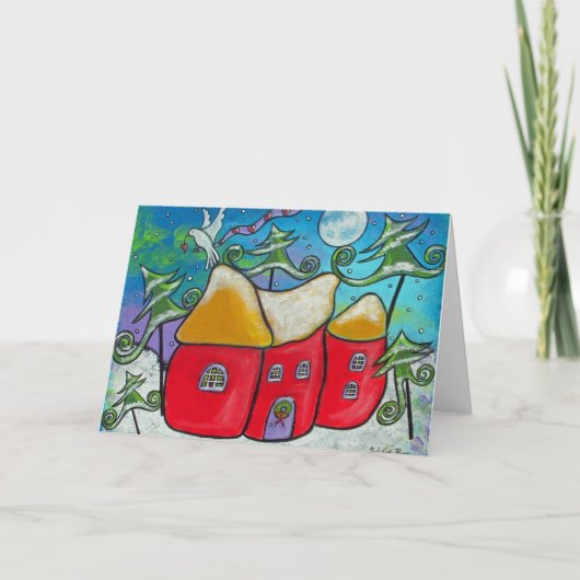 Winter Peace Christmas Kaart (Voorkant)