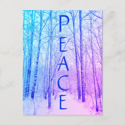 WINTER PEACE PAARS BRIEFKAART (Voorkant)