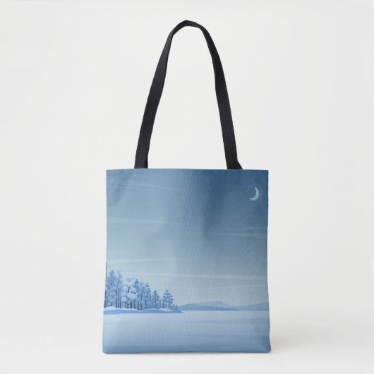 Winter Peace Shopping Errand Canvas tas (Voorkant)