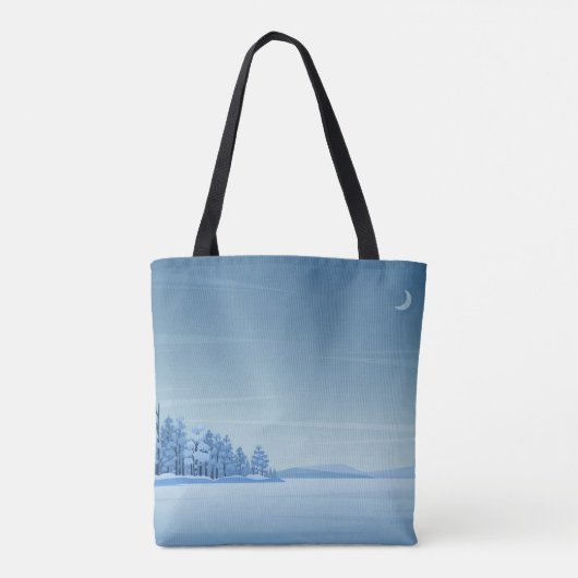 Winter Peace Shopping Errand Canvas tas (Achterkant)