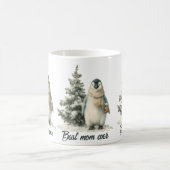 Winter Penguin “Best Mom Ever” Design Koffiemok (Center)