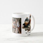 Winter Penguin Family Personalized Design Koffiemok (Voorkant rechts)