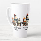 Winter Penguin Family with Snowman Latte Mok (Linkerhoek)