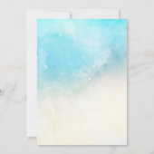 Winter Penguin Gender Reveal party Kaart (Achterkant)