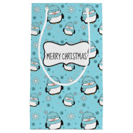 Winter Penguin Gift Bag (klein) Klein Cadeauzakje