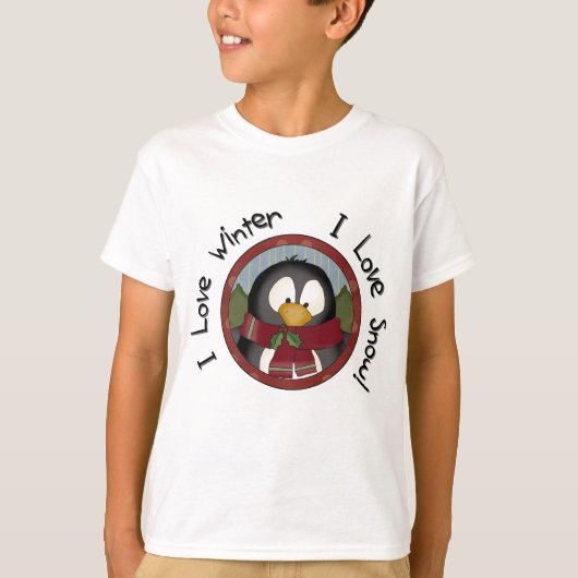 Winter Penguin Holiday Tshirts en Gifts (Voorkant)