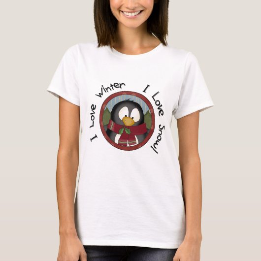 Winter Penguin Holiday Tshirts en Gifts (Voorkant)