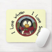 Winter Penguin Holiday Tshirts en Gifts Muismat (Met muis)