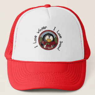 Winter Penguin Holiday Tshirts en Gifts Trucker Pet