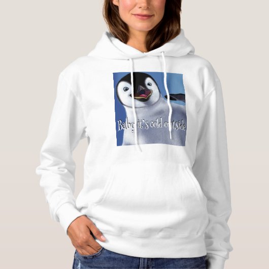 Winter Penguin Hoodie (Voorkant)