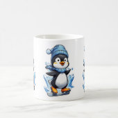 Winter Penguin Ice Staking Koffiemok (Center)