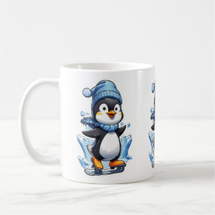 Winter Penguin Ice Staking Koffiemok