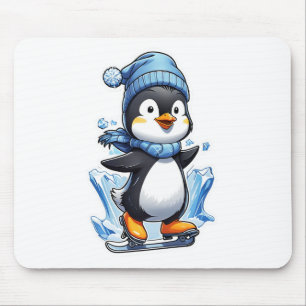 Winter Penguin Ice Staking Muismat